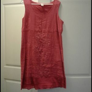 J.Jill magenta linen dress, sz 14